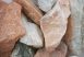 Kész gabion gyárilag feltöltve és tömöritve márványtörmelékből, rozé-fehér