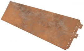 Gyepelválasztószegély Easy Rozsdabarna nyersacél  0,75 mm  h 96 x ma 12 cm