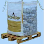 Big-Bag zsák,  üres, fehér, PP-szövetzsák 70x70x70cm