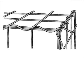 Komplett GABION kosár (hálók, záróhurkok, távtartók)  Rácssűrűség 5 x 10 cm. Mélység 100 cm.