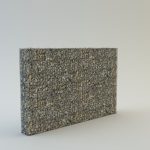   120 cm magas  kerítés komplett gabion fémszerkezet (kő nélkül)