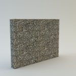   160 cm magas  kerítés komplett gabion fémszerkezet (kő nélkül)