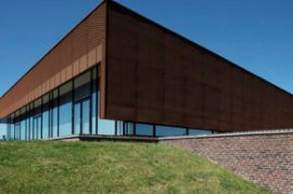 Expandált Corten acél homlokzatburkolathoz