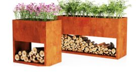 Tűzifatárolós Kaspók